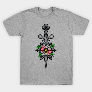 Dagger Tattoo Design T-Shirt